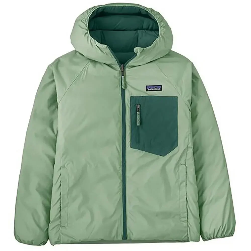 Patagonia Reversible Down Sweater Hoodie, Ellwood Green, Sz Med 10, NWT